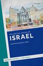 "The Judicial System of Israel" steht groß, "Daphne Barak-Erez" darunter. Illustration: Modernes Gebäude mit Glaspyramide.