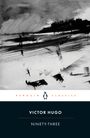 "Penguin Classics. Victor Hugo. Ninety-Three." Schwarze Tintenillustration einer stürmischen Landschaft.