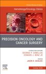 Hematology/Oncology Clinics. Titel: Precision Oncology and Cancer Surgery. Bilder von Zellen, rote und graue Farbtöne.