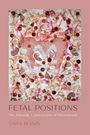 "Fetal Positions: The Talmudic Construction of Personhood" von Sara Ronis. Illustration mit abstrakten Formen in Rot- und Pinktönen.
