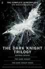"The Complete Screenplays", "The Dark Knight Trilogy", "Batman Begins", "The Dark Knight", "The Dark Knight Rises". Gebäude in Trümmern.