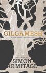 "GILGAMESH: A NEW VERSE TRANSLATION. POET LAUREATE SIMON ARMITAGE." Stilisiertes Muster, das an Bäume erinnert.