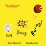 „What a belter of a book!“ NICK SHARRATT. Bing, Bang, Boing! Gelber Hintergrund mit Illustrationen.
