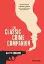 "The Classic Crime Companion" von Martin Edwards. Silhouette eines Gesichts und einer Pistole auf rotem Hintergrund.