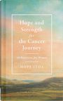 Text: "Hope and Strength for the Cancer Journey, 50 Devotions for Women, Hope Lyda." Hintergrund: sanfte Landschaftsmalerei.