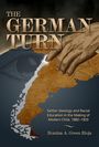 "The German Turn. Settler Ideology and Racial Education in the Making of Modern Chile, 1882–1920" von Romina A. Green Rioja.

Eine Illustration zeigt eine Karte Chiles, ein Schatten eines Globus und eine große Hand.