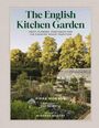 „The English Kitchen Garden“ oben, darunter ein Garten mit Glashaus und Bäumen, Titel von Pippa Hornby.