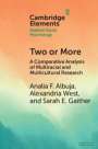 Analia F. Albuja: Two or More: A Comparative Analysis of Multiracial and Multicultural Research, Buch