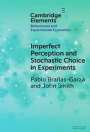 Pablo Brañas-Garza: Imperfect Perception and Stochastic Choice in Experiments, Buch