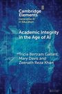 "Cambridge Elements: Academic Integrity in the Age of AI" von Bertram Gallant, Davis & Khan. Hintergrund ist digital gestaltet.
