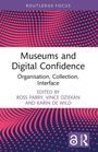 "Museums and Digital Confidence: Organisation, Collection, Interface, EDITED BY Ross Parry et al. Abstraktes Punktmuster, Logo."