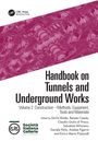 „Handbook on Tunnels and Underground Works“. Komplexe, pinke Illustrationen von Tunneln im Hintergrund. Logo von Società Italiana Gallerie.