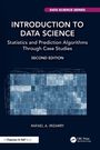 Titel: "Introduction to Data Science"; Untertitel: "Statistics and Prediction Algorithms Through Case Studies"; Autor: Rafael A. Irizarry; Edition: Second Edition. Ein abstraktes Diagramm auf dunkelblauem Hintergrund.