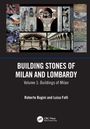 „Building Stones of Milan and Lombardy: Buildings of Milan“ von Roberto Bugini und Luisa Folli. Diverse Architekturabbildungen.