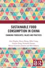 Titel: "Sustainable Food Consumption in China". Buntes dreieckiges Muster oben und unten, offenes Buch-Logo rechts.