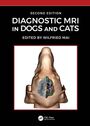 "SECOND EDITION DIAGNOSTIC MRI IN DOGS AND CATS EDITED BY WILFRIED MAI." Illustration eines tierischen Gehirns.