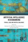 "Artificial Intelligence in Biobanking" steht groß geschrieben, darunter "ethical, legal and societal challenges". Türkis-gelb gemustertes Cover mit zwei Logos.