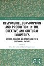 "Responsible Consumption and Production" steht in großen Buchstaben auf grünem Hintergrund mit goldenen Ornamenten.