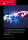Der Titel lautet "The Routledge Handbook of Arabic Translation and Technology". Ein Roboterfinger und ein menschlicher Finger berühren sich.