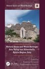 Titel: "Natural Stone and World Heritage: Itria Valley and Alberobello, Apulia Region, Italy." 
Foto von Trulli-Häusern.