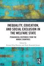 Titel: Inequality, Education, and Social Exclusion in the Welfare State. Türkis-gelber abstrakter Hintergrund.