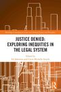 "Justice Denied: Exploring Inequities in the Legal System." Geometrische Formen auf braunem Hintergrund.
