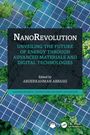 Text: "NANOREVOLUTION UNVEILING THE FUTURE OF ENERGY THROUGH ADVANCED MATERIALS AND DIGITAL TECHNOLOGIES." Solarzellen und Bäume von oben.