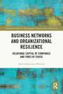 „Business Networks and Organizational Resilience“ von Anna Aleksandra Walecka. Abstrakte, blau-gelbe Textur.