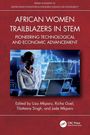 „African Women Trailblazers in STEM“, eine Frau arbeitet an einem holografischen Bildschirm. Cover der CRC Press.