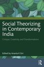 „Social Theorizing in Contemporary India. Edited by Ananta K Giri“ auf grünem Hintergrund mit Blättermuster oben.