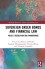 „Sovereign Green Bonds and Financial Law: Policy, Regulation and Frameworks“. Autoren: Tony Ciro, Rebecca Leshinsky und mehr. Farbiges, abstraktes Muster.