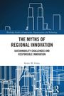"The Myths of Regional Innovation" von Rider W. Foley. Blau-weiße Linienzeichnung von Gebäuden.
