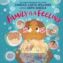 Text: "Family is a Feeling", "Home is wherever LOVE is."

Illustration eines Kindes mit einer Box, gefüllt mit Erinnerungen.