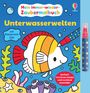 "Mein Immer-wieder-Zaubermalbuch: Unterwasserwelten. Mit Wassertank-Stift." Illustration eines bunt gestreiften Fisches und Pflanzen.