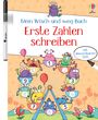 "Mein Wisch-und-weg-Buch: Erste Zahlen schreiben", mit abwischbarem Stift. Illustration: Zahlenrad mit Monstern.