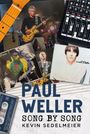 "PAUL WELLER SONG BY SONG KEVIN SEDELMEIER." Collage aus Albencovern, Konzertszene, Mischpult, Gitarre, Kassette und Noten.