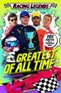 "Racing Legends", "101 Facts about Formula One", "Greatest of All Time", Maurice Hamilton. Illustration mit Fahrern und Pokal.