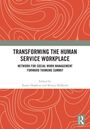 "TRANSFORMING THE HUMAN SERVICE WORKPLACE", rotes abstraktes Muster, Namen: Karen Hopkins, Bowen McBeath.