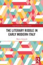 "The Literary Riddle in Early Modern Italy", Marco Arnaudo. Bunte geometrische Muster, rot-weißes Logo unten rechts.
