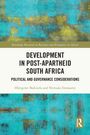 "Development in Post-Apartheid South Africa: Political and Governance Considerations" von Hlengiwe Mabizela. Abstrakte Hintergrundillustration.