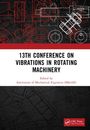 "13th Conference on Vibrations in Rotating Machinery" steht in Großbuchstaben. Technisches Muster als Hintergrund.