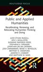 Titel: "Public and Applied Humanities: Recalibrating, Renewing, and Relocating Humanities Thinking and Doing". Bunte geometrische Muster im Hintergrund.