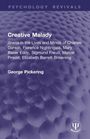"Creative Malady: Illness in the Lives and Minds of berühmte Persönlichkeiten." Lila Hintergrund mit strukturiertem Muster.