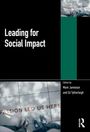 Text: "Leading for Social Impact", "PASSION LED US HERE", "Edited by Mark Jamieson and Ed Tytherleigh." Zwei Personen auf einem Gehweg.
