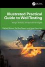 "Illustrated Practical Guide to Well Testing: Design, Analysis, and Operational Insights." Flammen vor Wolkenhimmel.