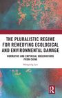 "The Pluralistic Regime for Remedying Ecological and Environmental Damage" in schwarzer Schrift vor blau-rotem Hintergrund.
