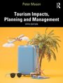 "Tourism Impacts, Planning and Management. Fifth Edition. Koffer, Palme, Flugzeug, Sonnenbrille, Sandalen und Stern."