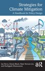 "Strategies for Climate Mitigation: A Handbook for Policy Design. Stadt mit Fabriken, Berge, Fluss, Windmühle und Solarzellen."