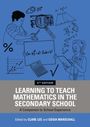"LEARNING TO TEACH MATHEMATICS IN THE SECONDARY SCHOOL" steht groß in der Mitte, von mathematischen Formeln umgeben.