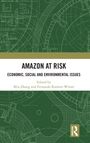AMAZON AT RISK. ECONOMIC, SOCIAL AND ENVIRONMENTAL ISSUES. Bearbeitet von Min Zhang und Fernando Romero Wimer. Geometrische Designs vor grünem Hintergrund.
